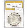 Image 1 : 1896 Morgan Silver Dollar PGA MS65