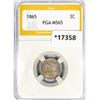Image 1 : 1865 Nickel Three Cent PGA MS65