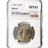Image 1 : 1944-D Walking Liberty Half Dollar NGC MS64