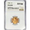 Image 1 : 1952 Wheat Cent NGC PF66 RD