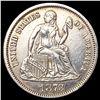 Image 1 : 1873 Open 3 Seated Liberty Dime CLOSELY UNCIRCULAT