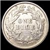 Image 2 : 1873 Open 3 Seated Liberty Dime CLOSELY UNCIRCULAT