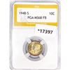 Image 1 : 1948-S Roosevelt Dime PGA MS68 FB