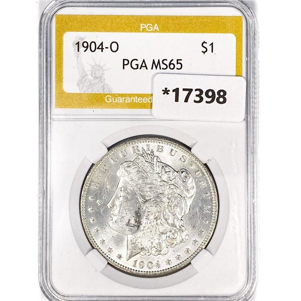 1904-O Morgan Silver Dollar PGA MS65