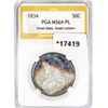 Image 1 : 1834 Capped Bust Half Dollar PGA MS64 PL, Sm Dt,