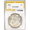 Image 1 : 1903 Morgan Silver Dollar PGA MS65+