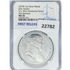 Image 1 : 2018 John Adams 1oz Silver Medal NGC MS70