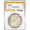 Image 1 : 1880-S Morgan Silver Dollar PGA MS64 PL