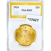 Image 1 : 1924 $20 Gold Double Eagle PGA MS65