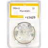 Image 1 : 1904-O Morgan Silver Dollar PGA MS65+