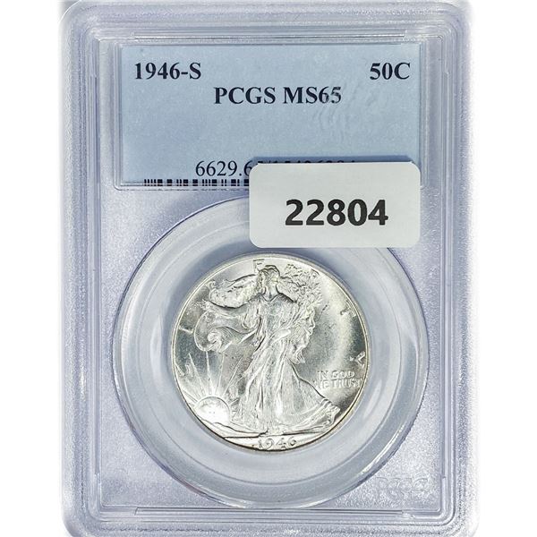 1946-S Walking Liberty Half Dollar PCGS MS65