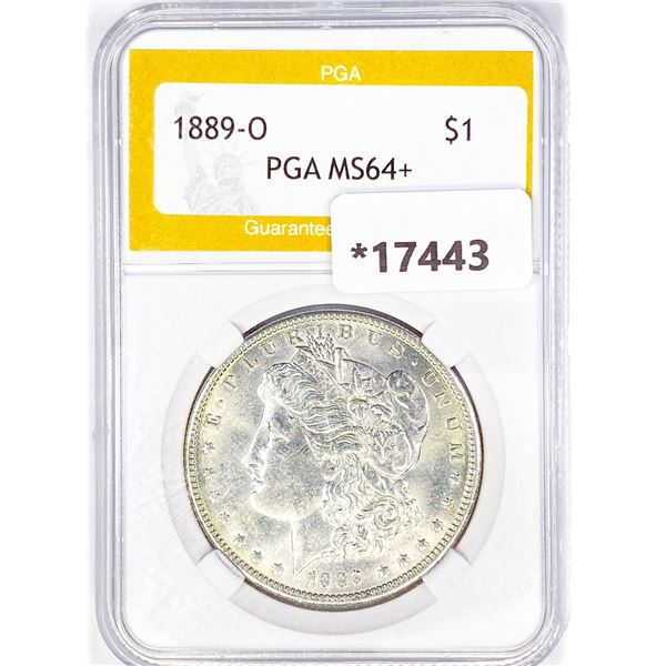 1889-O Morgan Silver Dollar PGA MS64+