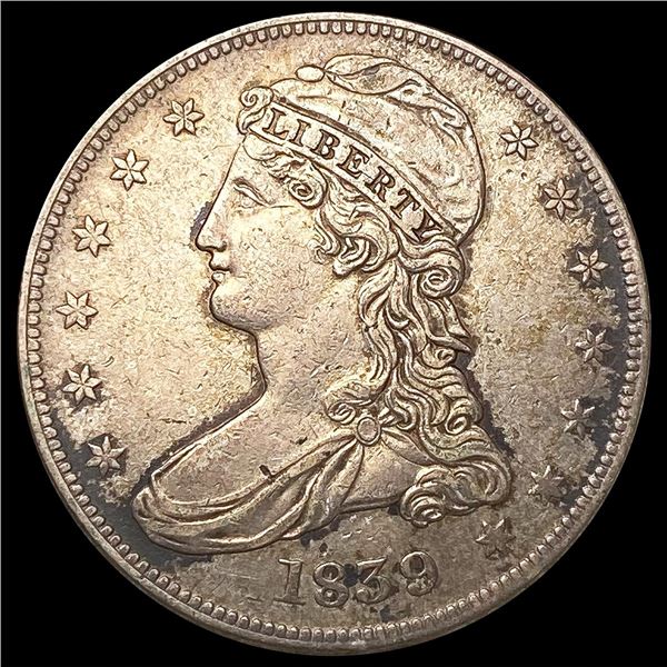 1839 Capped Bust Half Dollar LIGHTLY CIRCULATED