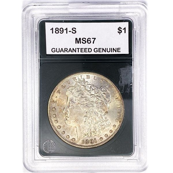 1891-S Morgan Silver Dollar GG MS67