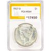 Image 1 : 1927-D Silver Peace Dollar PGA MS64