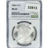 Image 1 : 1884-O Morgan Silver Dollar NGC MS63