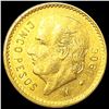 Image 1 : 1906 Mexico .1206oz Gold 5 Pesos UNCIRCULATED