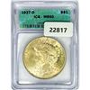 Image 1 : 1927-D Silver Peace Dollar ICG MS60