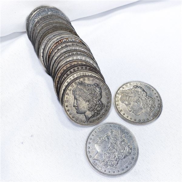 1880-O Morgan Silver Dollar Roll (21 Coins) BU