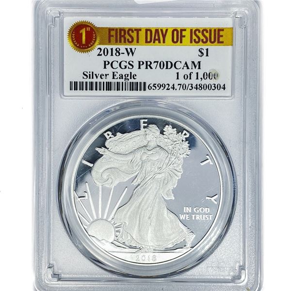 2018-W ASE PCGS PR70 DCAM 1st Day