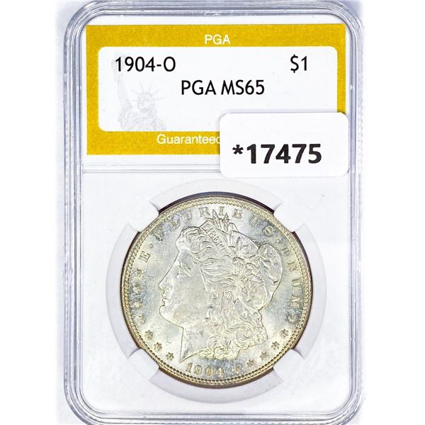 1904-O Morgan Silver Dollar PGA MS65