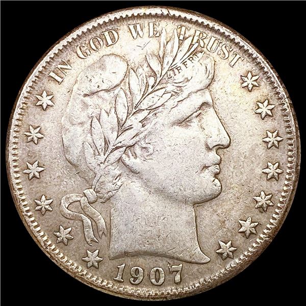 1907-O Barber Half Dollar LIGHTLY CIRCULATED