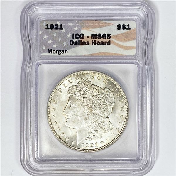 1921 Morgan Silver Dollar ICG MS65