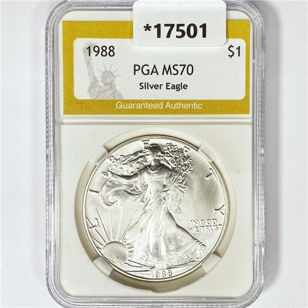 1988 American Silver Eagle PGA MS70