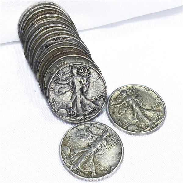 1922 Walking Half Dollar Roll (20 Coins)