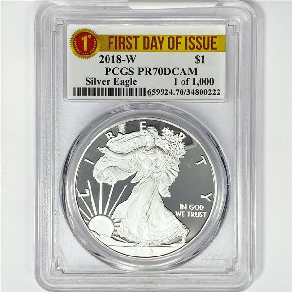 2018-W ASE PCGS PR70 DCAM 1st Day