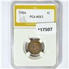 Image 1 : 1904 Indian Head Cent PGA MS63