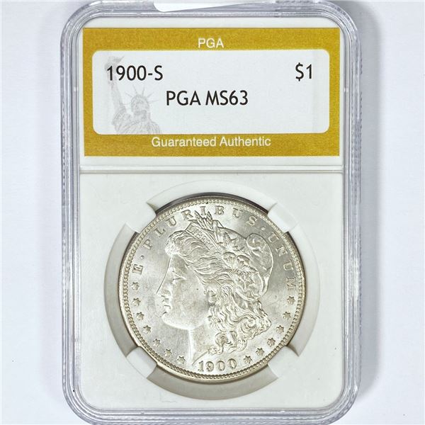 1900-S Morgan Silver Dollar PGA MS63