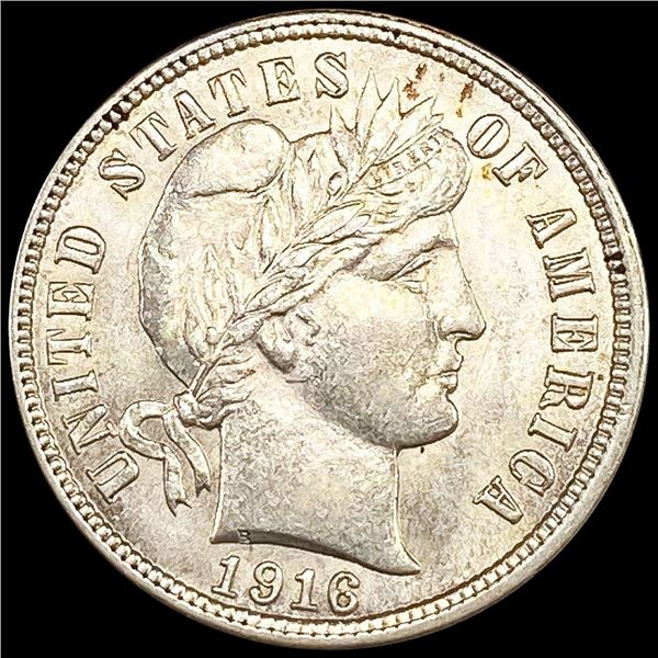 1916 Barber Dime UNCIRCULATED