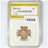 Image 1 : 1917-D Wheat Cent PGA MS64 RED