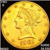 Image 1 : 1901-O $10 Gold Eagle CHOICE BU