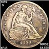 Image 1 : 1859-S Seated Liberty Dollar LIGHTLY CIRC