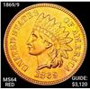 Image 1 : 1869/9 Indian Head Cent Choice BU RED