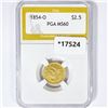 Image 1 : 1854-O $2.50 Gold Quarter Eagle PGA MS60