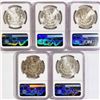 Image 2 : 1882-S Set (5) Morgan Silver Dollar NGC MS63