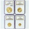 Image 1 : 2004 Set (4) $5, $10, $25, $50 AGE NGC MS69