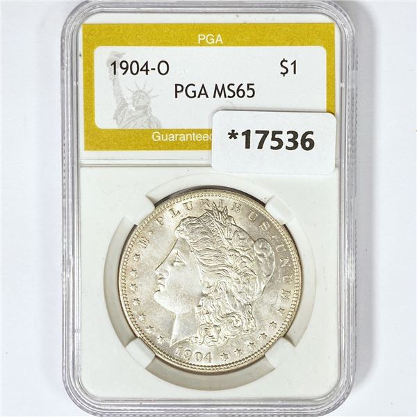 1904-O Morgan Silver Dollar PGA MS65