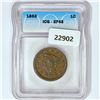 Image 1 : 1853 Large Cent ICG EF45