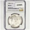 Image 1 : 1885-O Morgan Silver Dollar NGC MS63