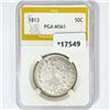Image 1 : 1813 Capped Bust Half Dollar PGA MS61