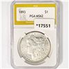 Image 1 : 1893 Morgan Silver Dollar PGA MS62