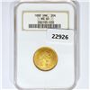 Image 1 : 1890 20K .26oz Denmark Gold NGC MS65