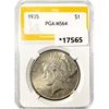 Image 1 : 1935 Silver Peace Dollar PGA MS64