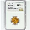 Image 1 : 1952-S Wheat Cent NGC MS67 RD