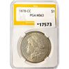 Image 1 : 1878-CC Morgan Silver Dollar PGA MS63