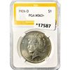 Image 1 : 1926 Silver Peace Dollar PGA MS63+